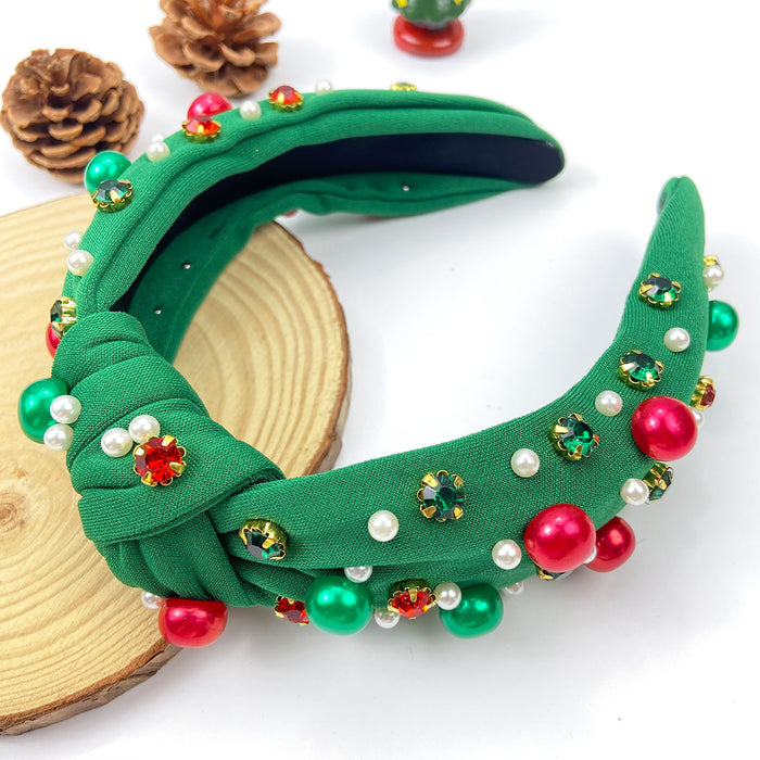 Wholesale Knotted colorful headband Christmas hair accessory