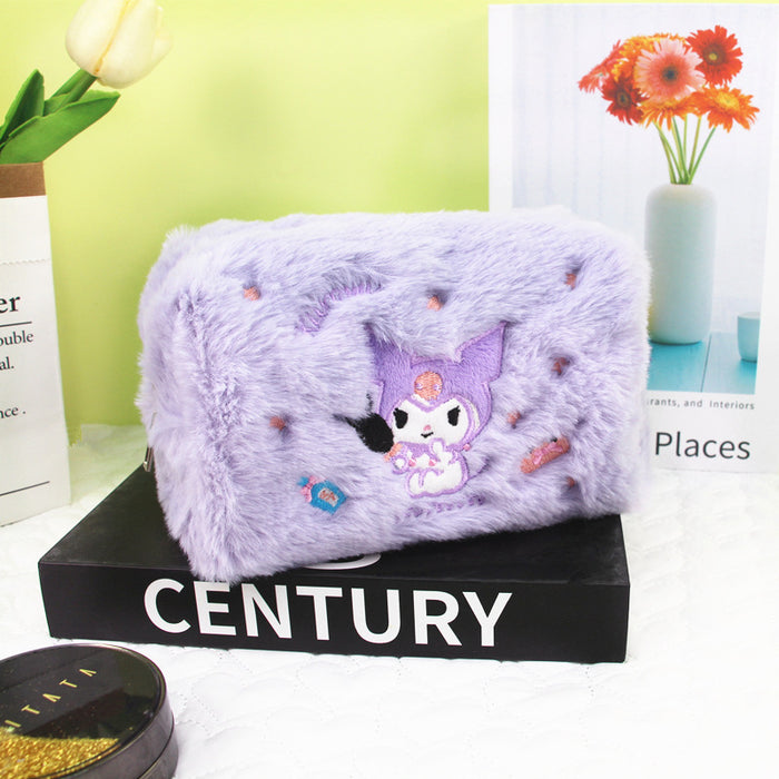 Wholesale Plush Large Capacity Cartoon Pencil Bag JDC-PB-DongJ004