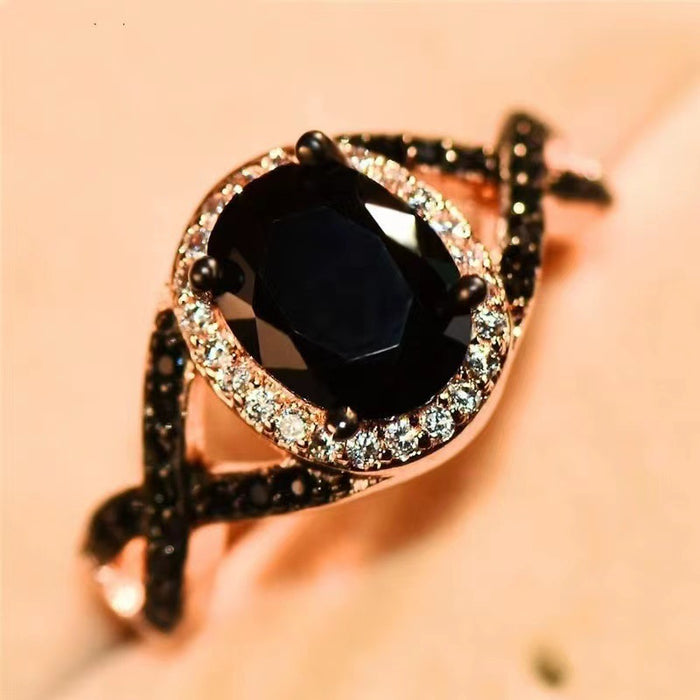Wholesale Retro elegant zircon ring with elegant temperament and high-end design