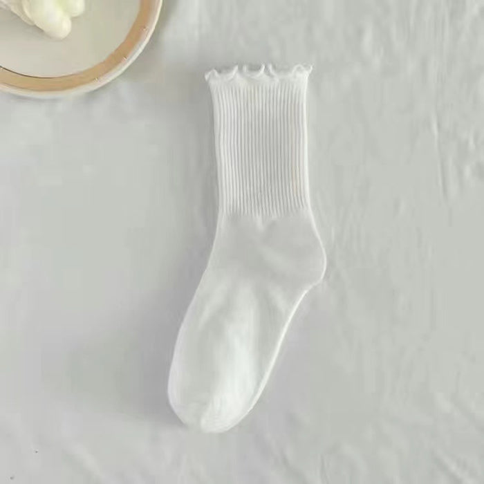 Wholesale White socks, midsole, versatile for all seasons