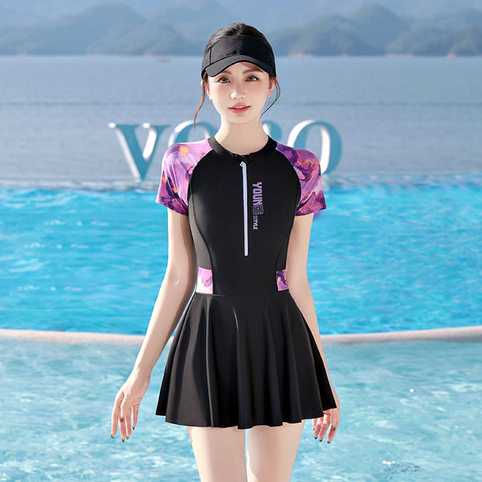 Wholesale New high-end one-piece conservative swimsuit for soaking in hot springs