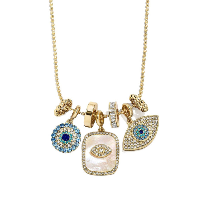 Wholesale Women's Devil Eye Pendant Necklace White fritillary