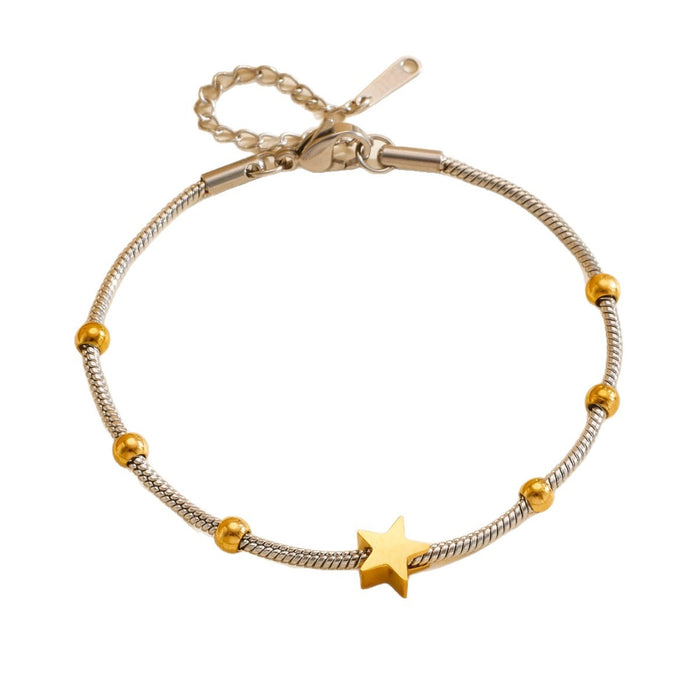 Wholesale Titanium steel and stainless steel bracelets for female students.