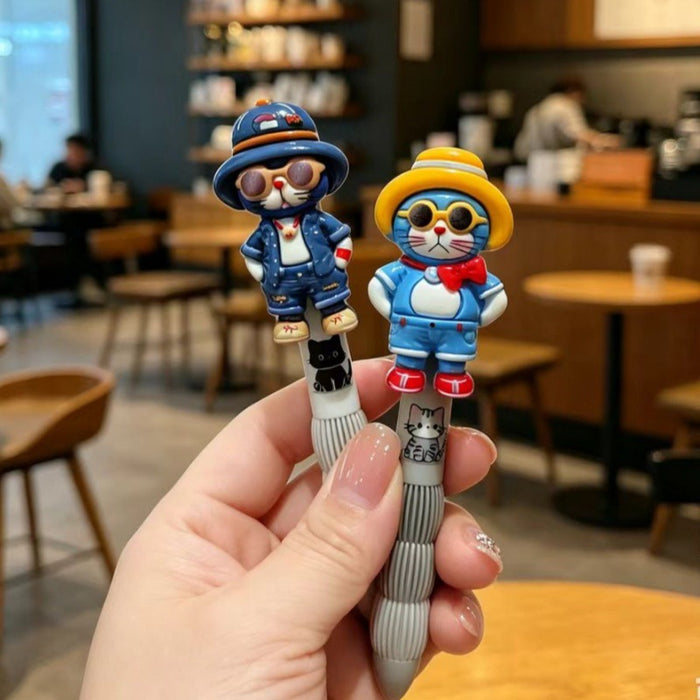 Wholesale Trendy Cartoon Cat Gel Pen 0. 5mm Cute Stationery