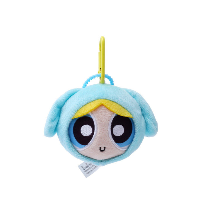 Wholesale Powerpuff Girls Plush Animal Pendant Cute Rabbit Puppy Bear Pendant Doll Keychain Doll Gift