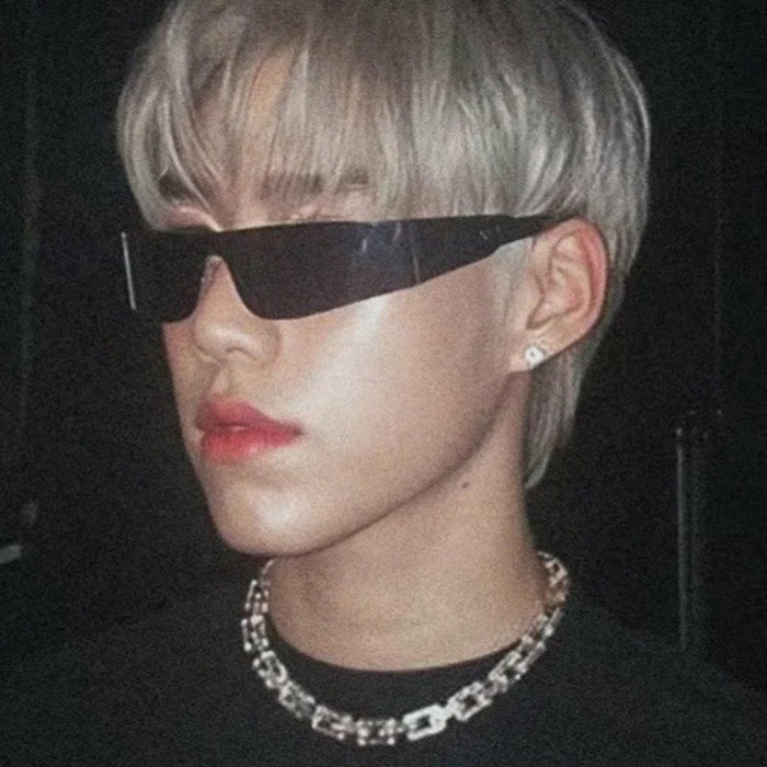 Wholesale future technology sense one-piece sunglasses special-shaped sunglasses men and women sunglasses