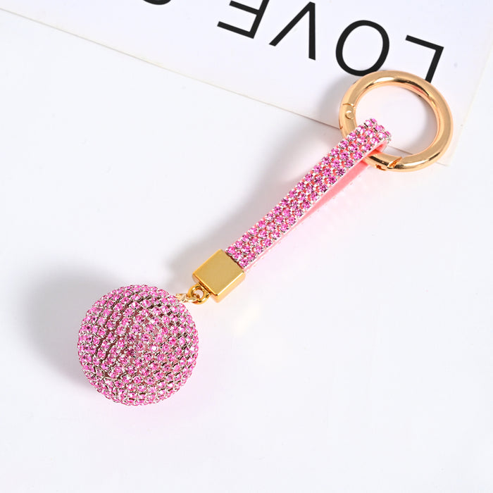 Wholesale Chain Rhinestone Ball Keychain Car Keychain JDC-KC-JF004