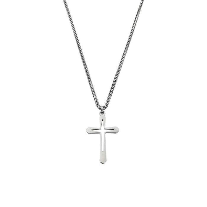 Wholesale stainless steel cross men and women necklace fashion