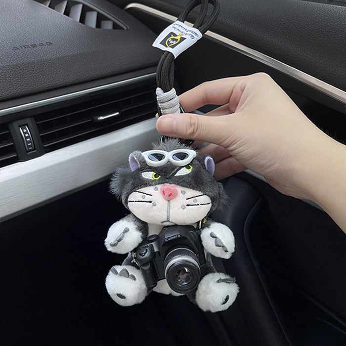 Wholesale Cute Plush Pendant Bow Car Keychain Car Hanging Bag Pendant Keychain