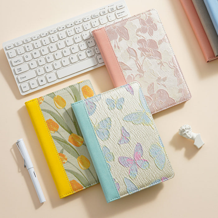 Wholesale A5 Cloth Notebook Pink Dot Grid Cartoon Design Cute Gift & Daily Use MOQ≥2