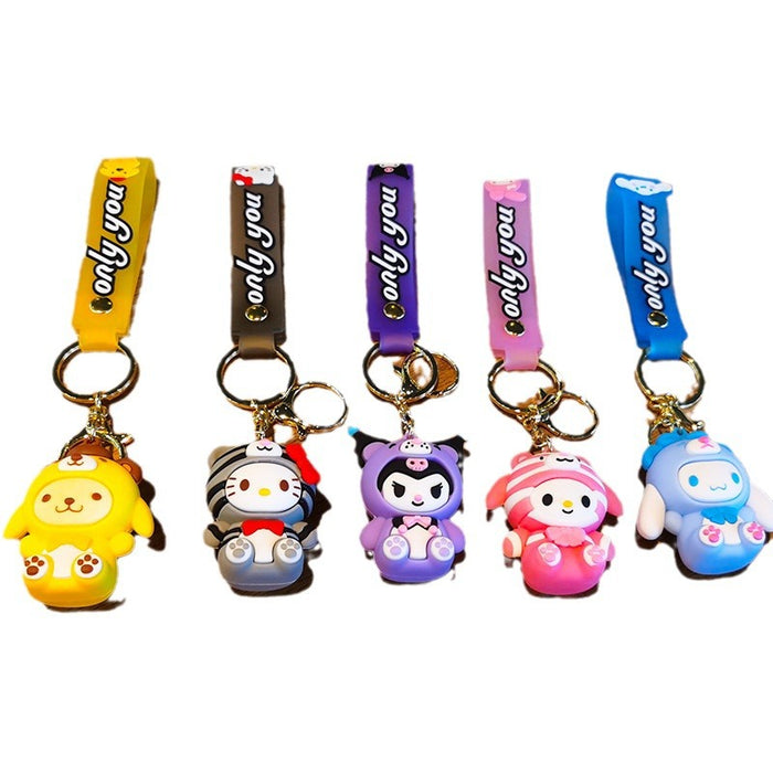 Wholesale Rubber Cartoon Doll Three-dimensional Keychain JDC-KC-Tingm086