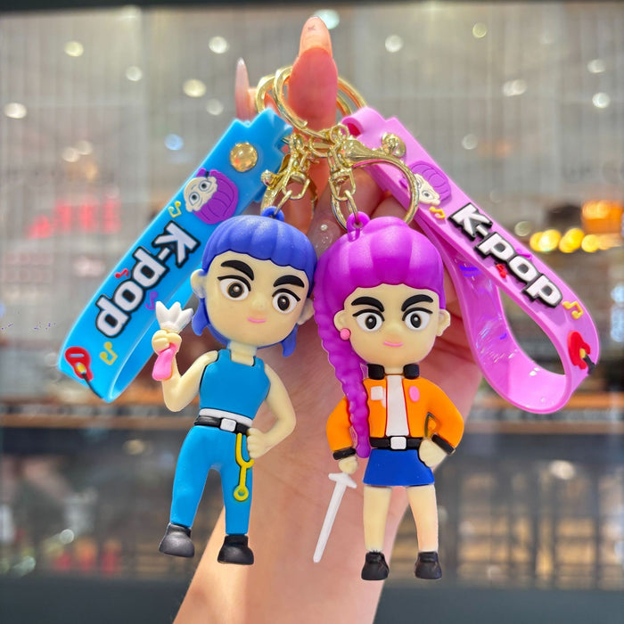 Wholesale KPOP  small PVC pendant keychain