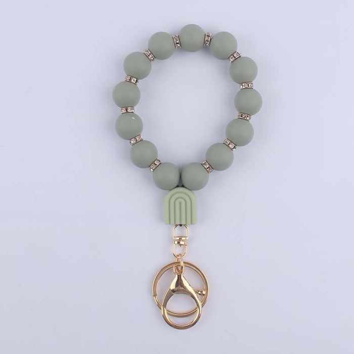 Wholesale Cartoon silicone rainbow pendant creative bright silicone beade