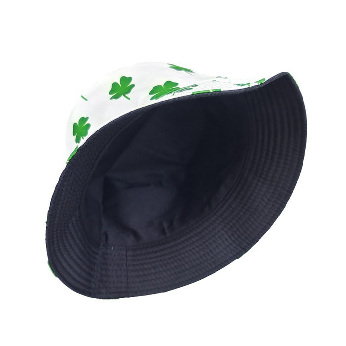Wholesale Printed fisherman hat, double-sided basin hat, fashionable and versatile sun protection hat, sunshade hat