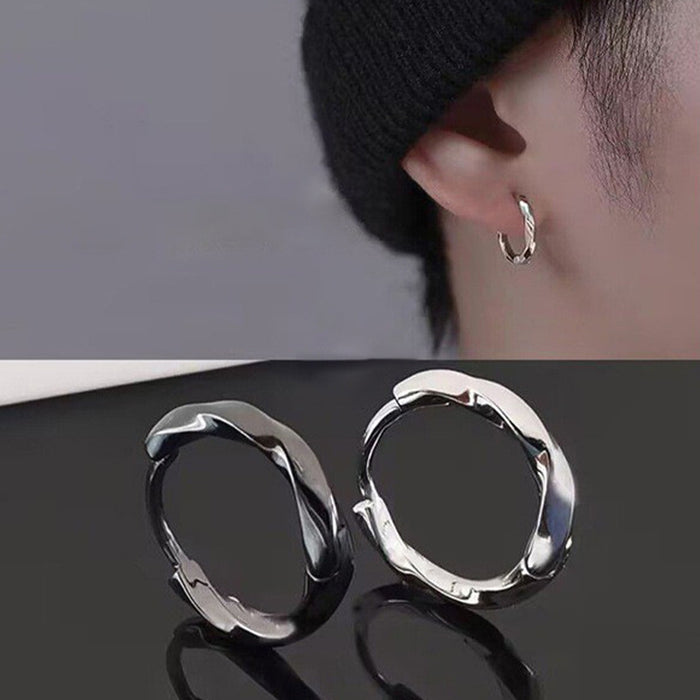 Wholesale men' s ear piercing plain ring