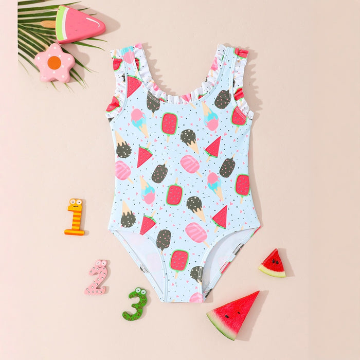 Wholesale Cute bow swimsuit for conjoined children