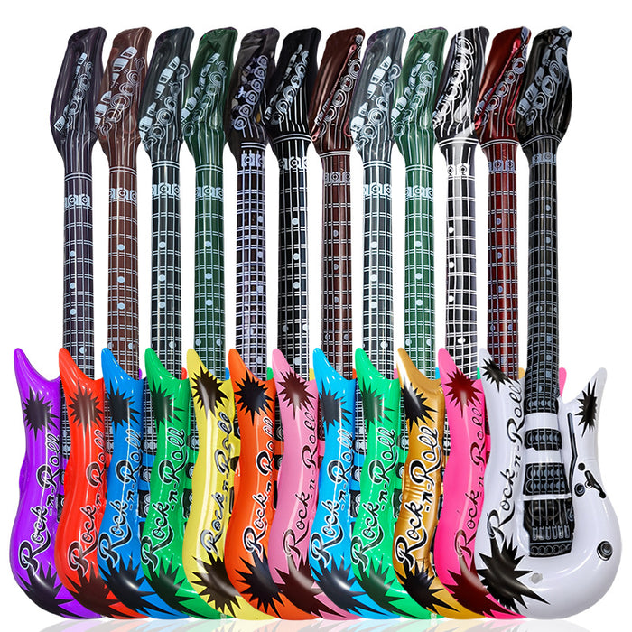 Wholesale 10Pcs inflatable toys inflatable guitar bar party activities stage props inflatable musical instrument