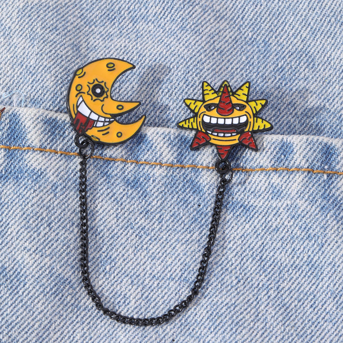 Wholesale Stylish Cartoon Anime Cosplay Brooch Pin Alloy Dripping Oil Jewelry Accessory For Resale