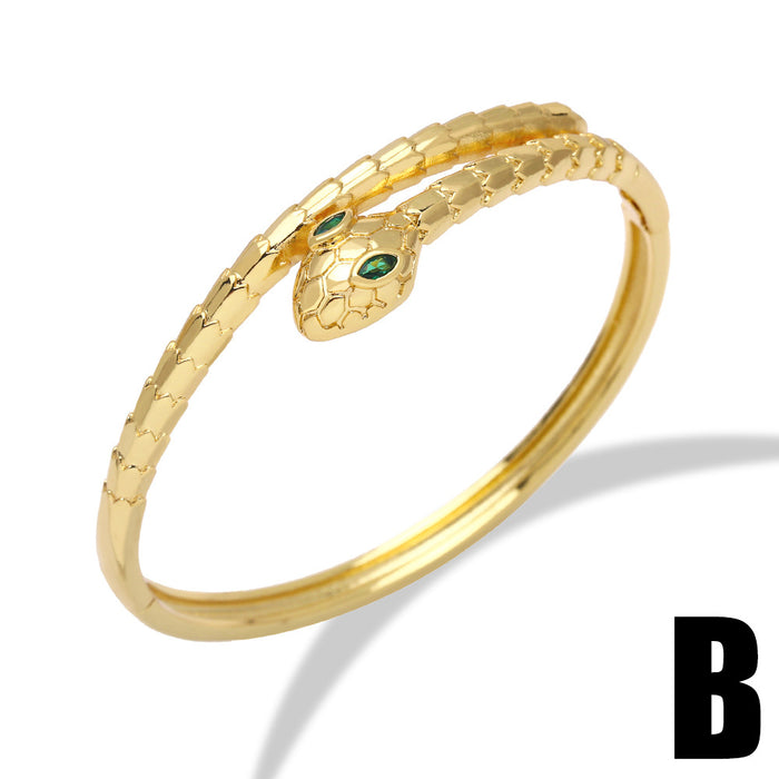 Wholesale Snake Bracelet Women's  Snake Bracelet Full Diamond Bracelet