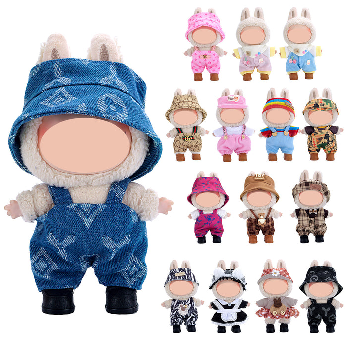 Wholesale 10pcs/set Doll clothes vinyl plush doll can be worn to replace clothes