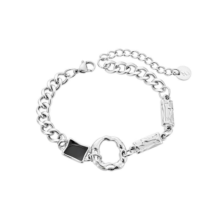 Wholesale Irregular circular zircon bracelet pieced together for light luxury