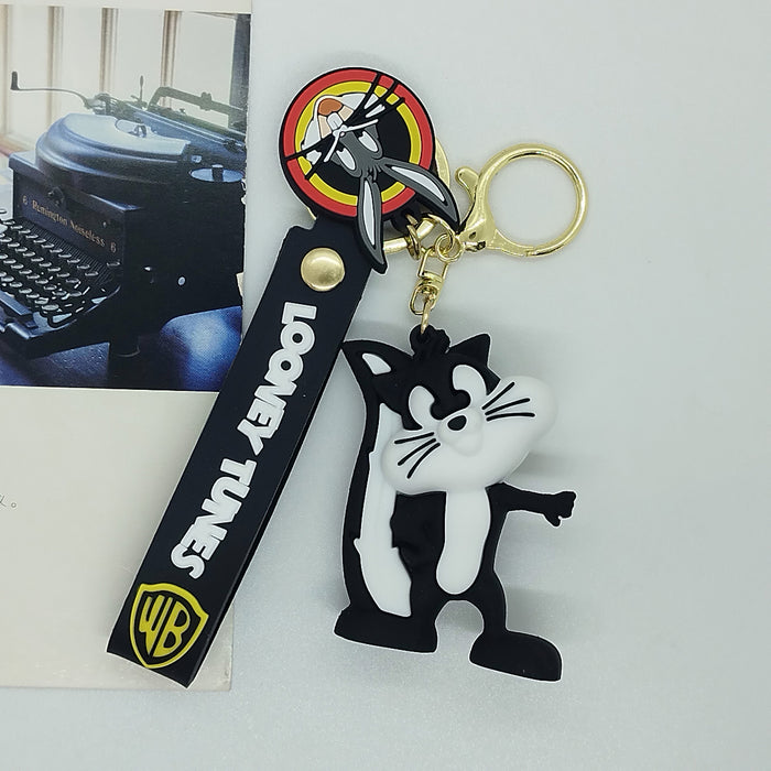 Wholesale cartoon doll rabbit  key chain pendant bag car key chain accessories gift