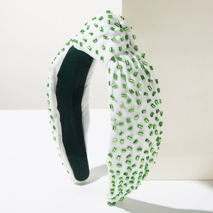 Wholesale Hand-ed glass tube headband with wide band