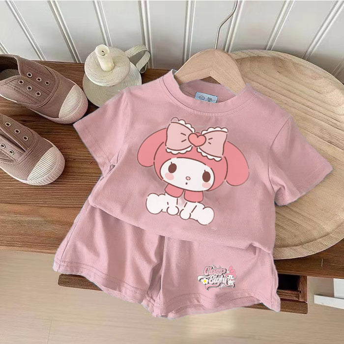 Wholesale Cartoon Cute T-shirt Shorts Children's Suit JDC-CTS-XiaoHZ001