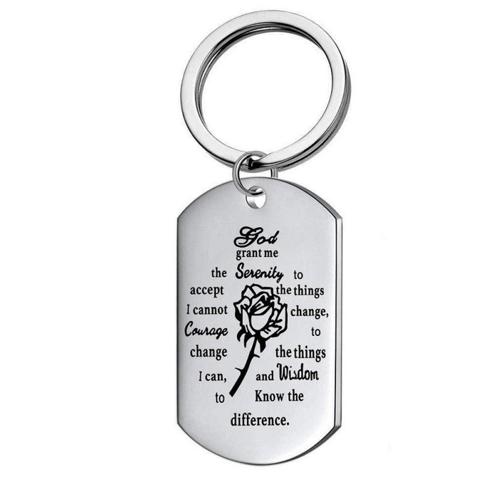 Wholesale Valentine's Day Anniversary Gift Stainless Steel Keychain JDC-KC-TangMumao001