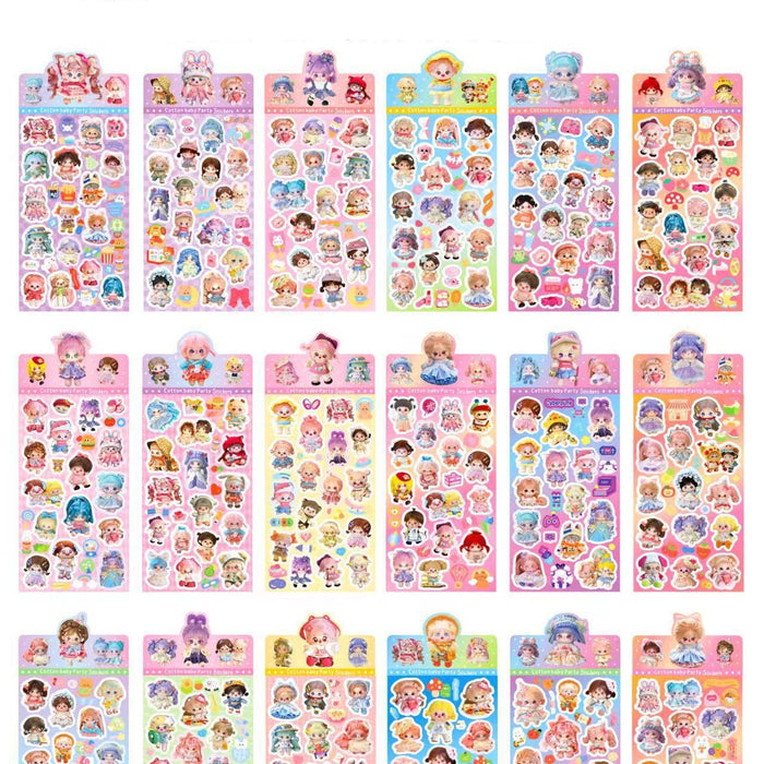 Wholesale Creative DIY Cute Cartoon Character Laser Stickers