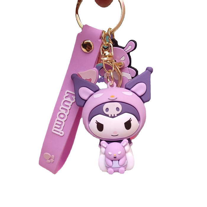 Wholesale Cartoon Silicone Doll Keychain JDC-KC-KuangK027