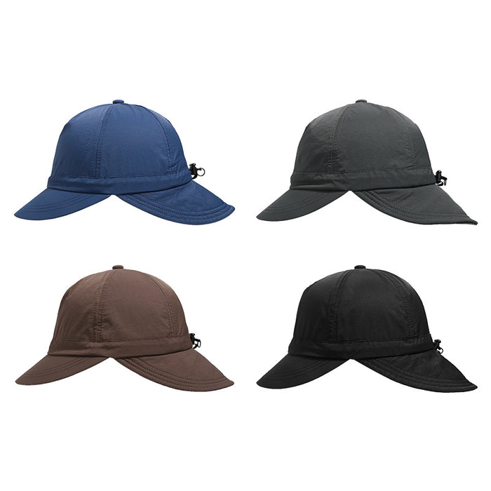 Wholesale Sunshade double brimmed duckbill cap with buckle for hiking and outdoor baseball cap