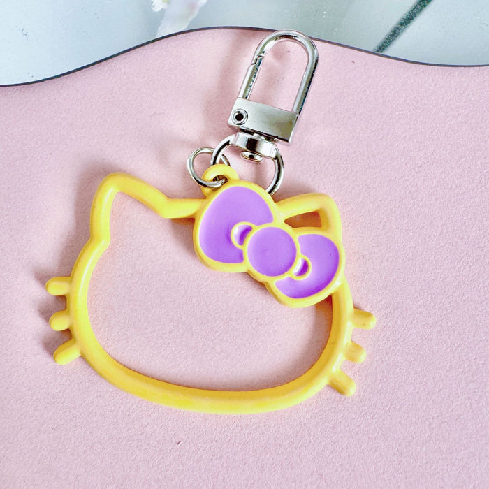 Wholesale New Creative Hollow out Alloy Key Pendant Decoration Cute Cartoon Bag Decoration Accessories Hanging Accessories Wholesale