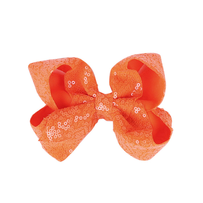Wholesale Children's jewelry 5-inch sequin bow hair clip with hairpin