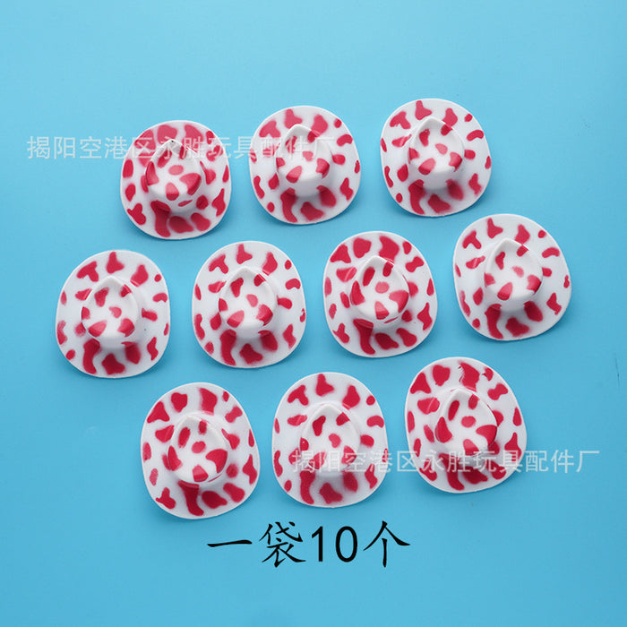 Wholesale doll toy fashion accessories cowboy hat hanger glasses