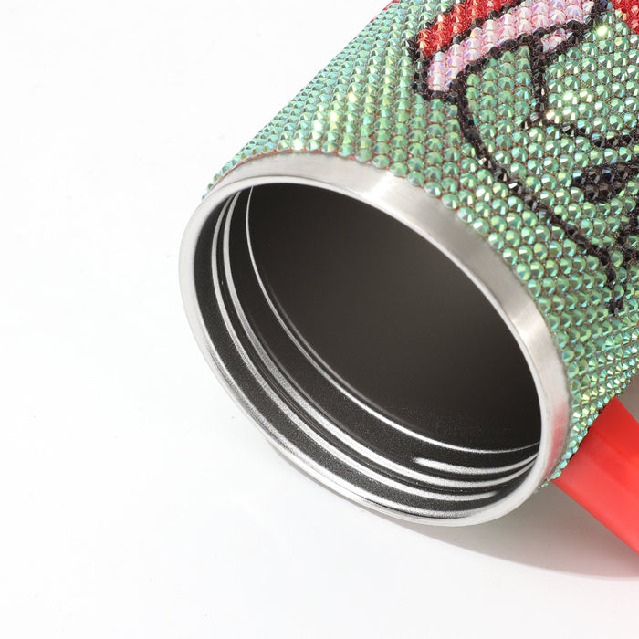 Wholesale Christmas Rhinestone Insulated Stainless Steel Tumbler with Handle 40oz MOQ≥2