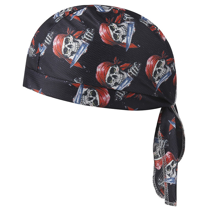 Wholesale Sports Print Skull Pirate Hat Outdoor Adult Men and Women Sunscreen Hat