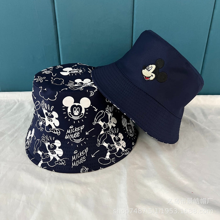 Wholesale New Cotton Fisherman's Hat Versatile Sunscreen Hat Cartoon Double sided Sunscreen Hat