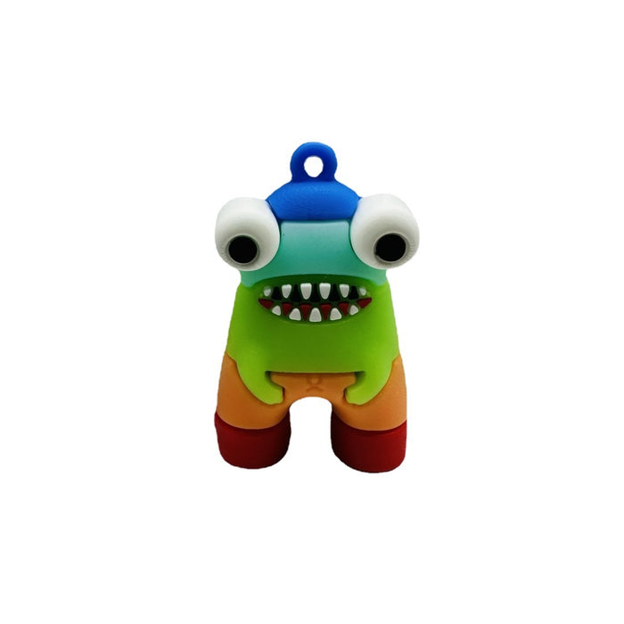 Wholesale Cartoon Cute Monster Keychain Couple's Bag Pendant Doll Gift