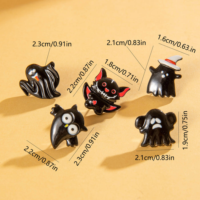 Wholesale Cross-border Cartoon Fun Owl Ghost Earrings Diablo Personalized Bat Earrings MOQ≥2