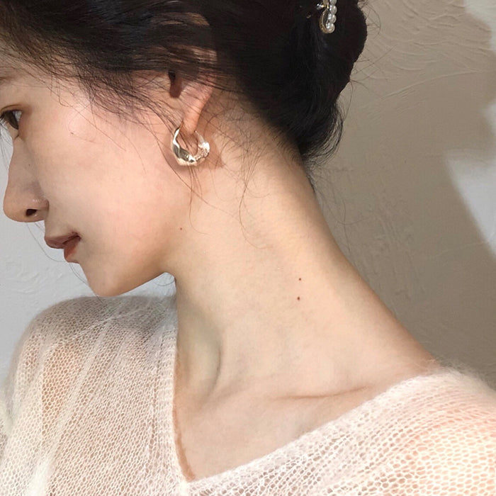 Wholesale Extra-large heavy ~ full-body sterling silver ear studs