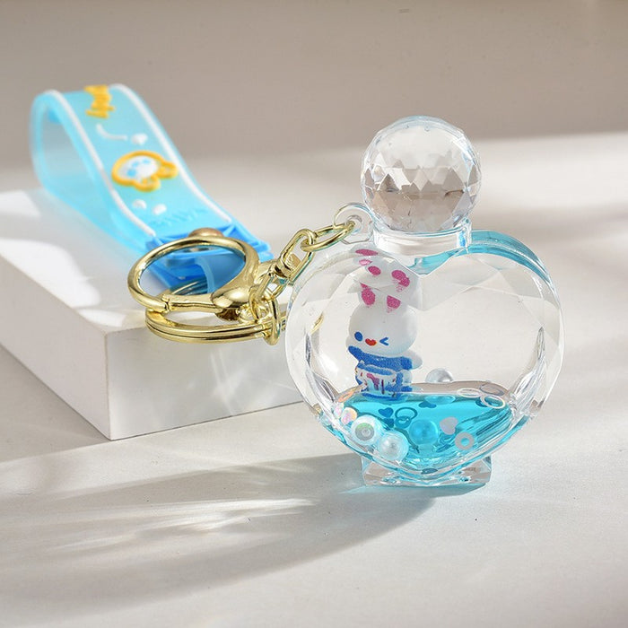 Wholesale Cloud and Sand Pendant Moon Rabbit Keychain