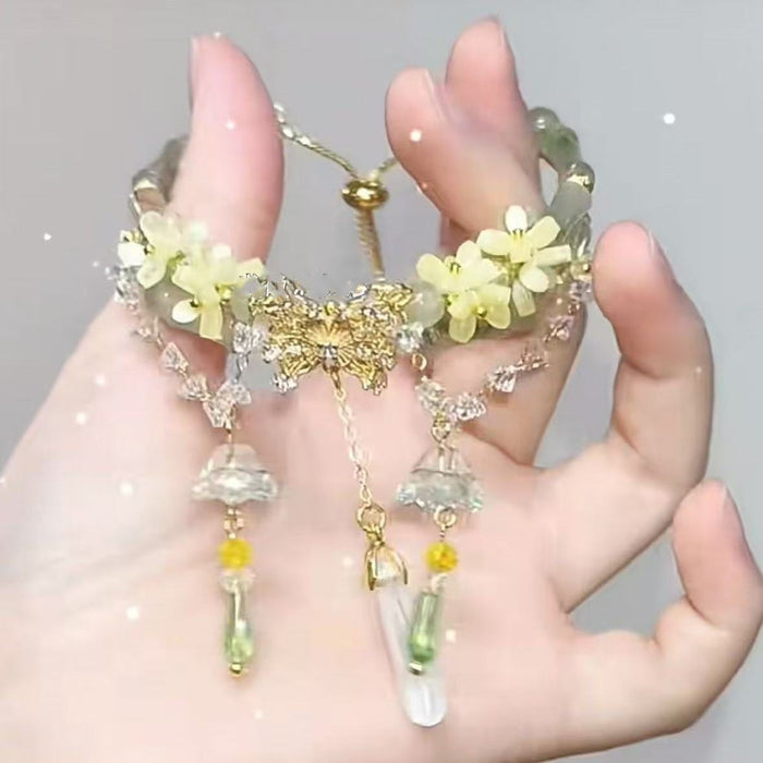 Wholesale Stacked Hand String Round Bead Zirconia Elastic Rope Versatile High Beauty Clavicle Chain