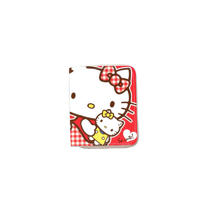 Wholesale PU Cute Cartoon Print Short Wallet for Students