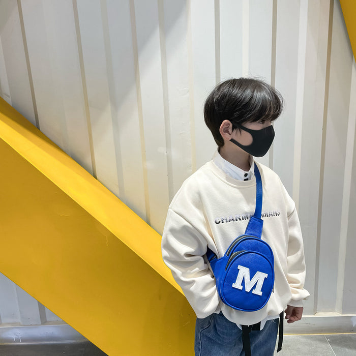 Wholesale New fashionable chest bag, simple letter small backpack for travel, single shoulder crossbody bag