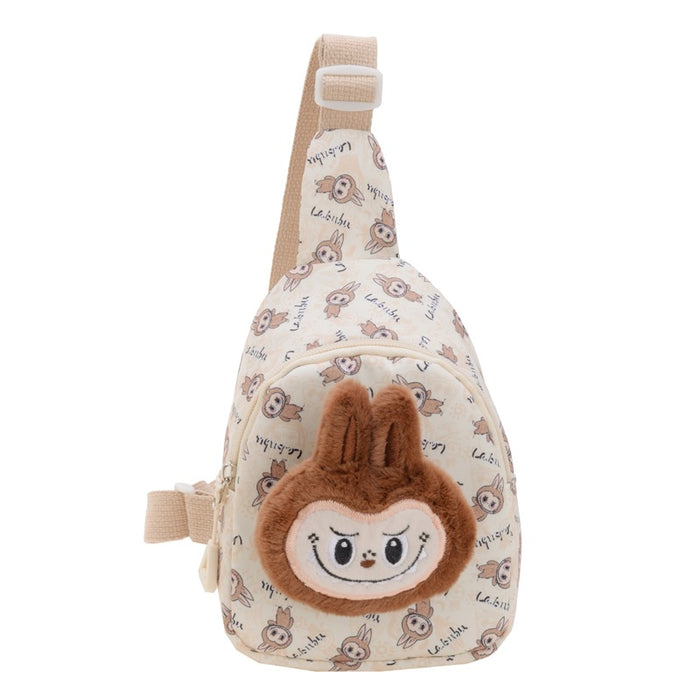 Wholesale children's chest bag cute plush shoulder bag cartoon doll lightweight crossbody bag