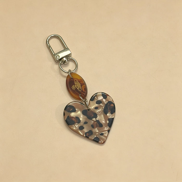 Wholesale Leopard Print Star Heart Phone Keychain Car Key Accessory Boutique Resale