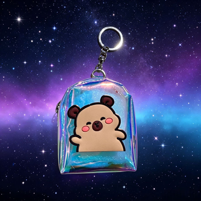 Wholesale Cartoon Animal Transparent PVC Backpack Coin Purse Cute Small Wallet