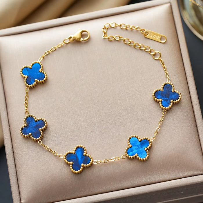 Wholesale Four leaf clover bracelet wholesale jewelry accessories new accessories niche high-end sense