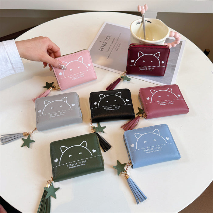 Wholesale 3pcs Simple Fresh Short Coin Purse Wallet